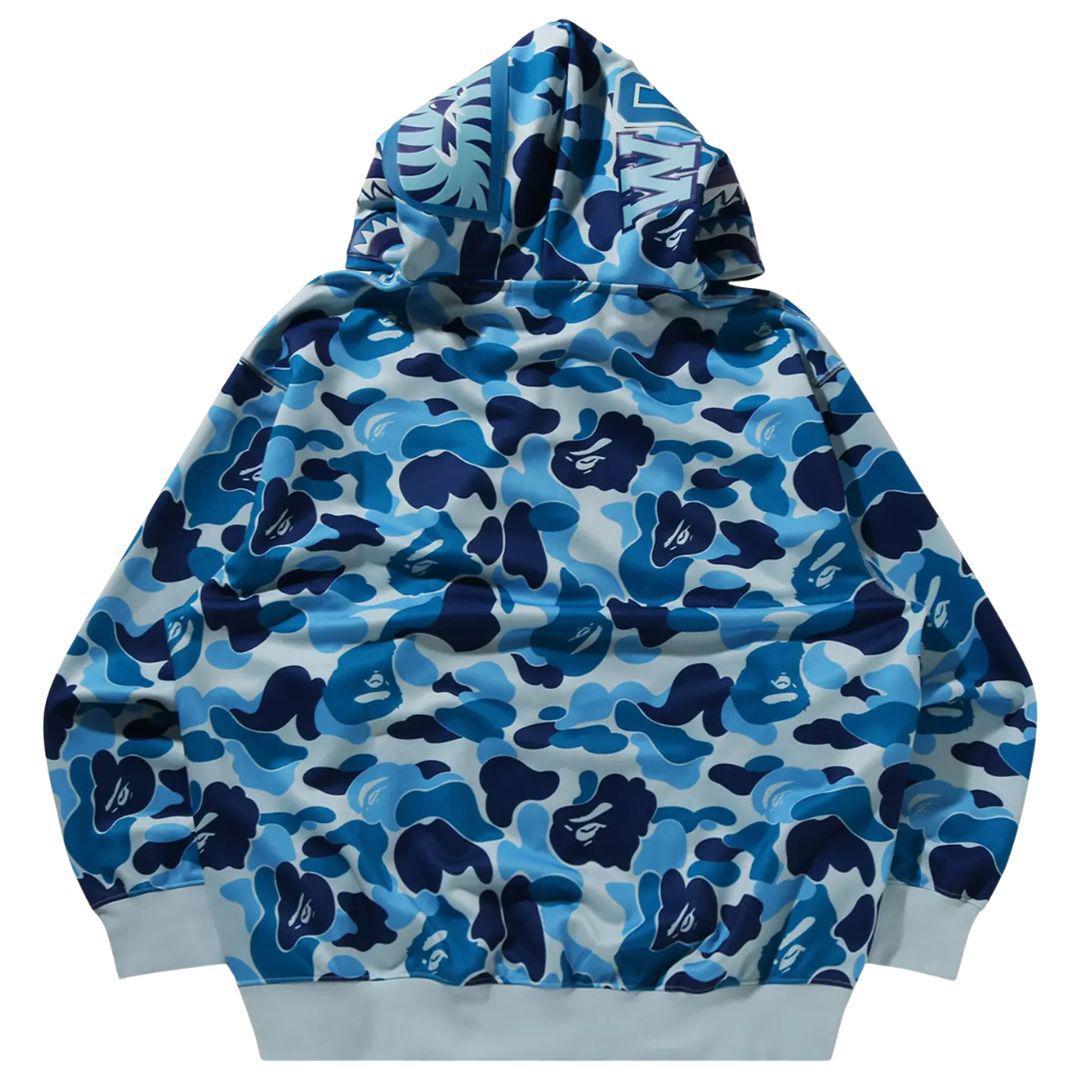 BAPE ABC CAMO SHARK FULL ZIP HOODIE BLUE SS25 – ONE OF A KIND