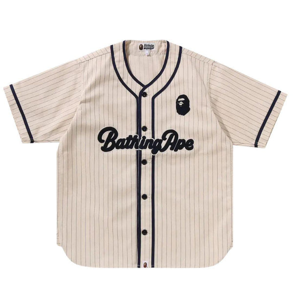 BAPE 'A BATHING APE' BASEBALL T-SHIRT IVORY – ONE OF A KIND