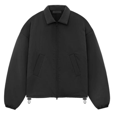 ESSENTIALS FOG NYLON SHELL BOMBER BLACK (W)