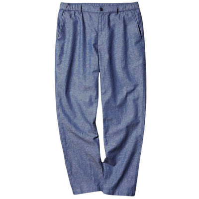 LINEN BLEND RELAXED PANTS FADED BLUE
