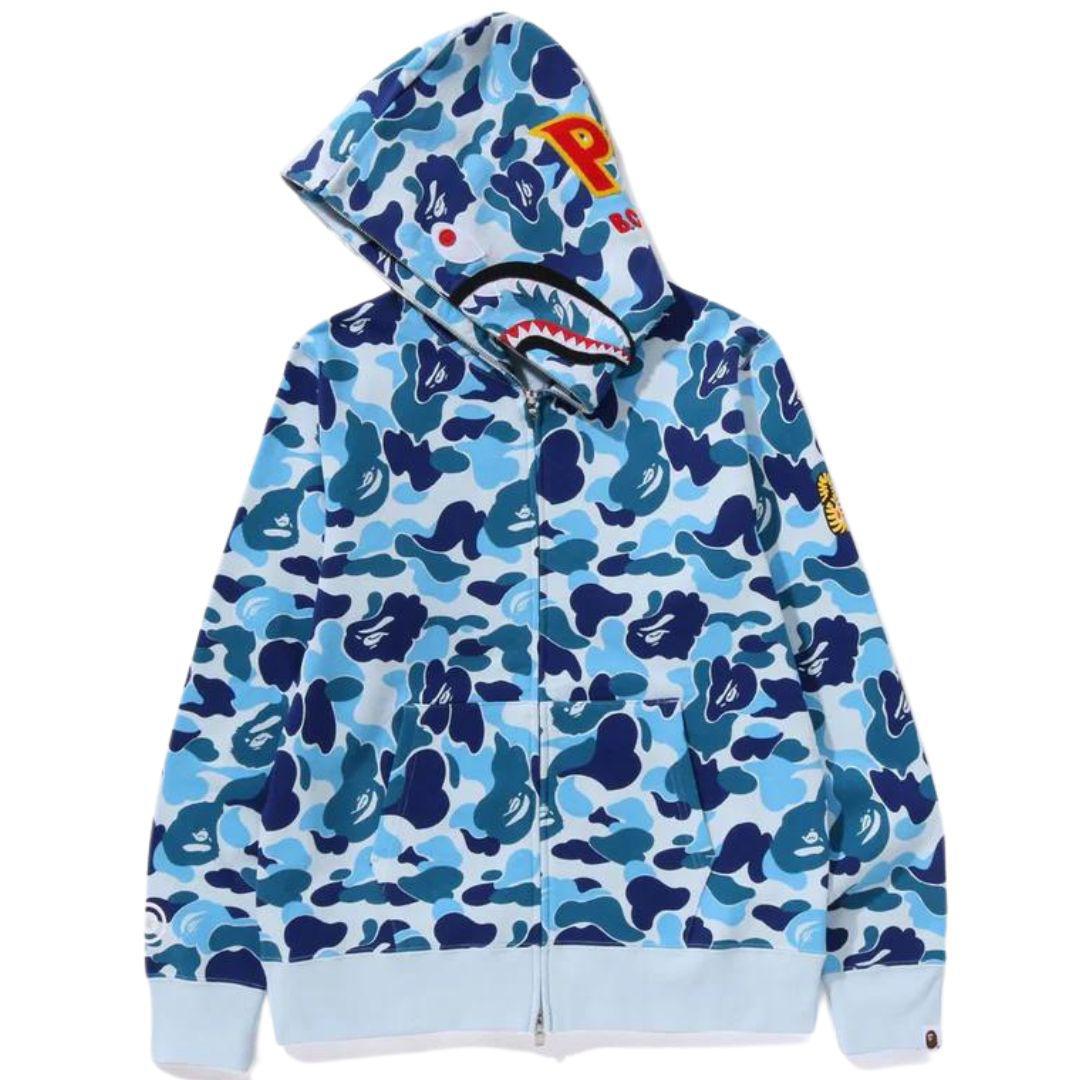 Bape ponr shark hoodie camo outlet