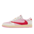 JORDAN SHOES JORDAN 1 RETRO LOW OG SP TRAVIS SCOTT "SAIL TROPICAL PINK"