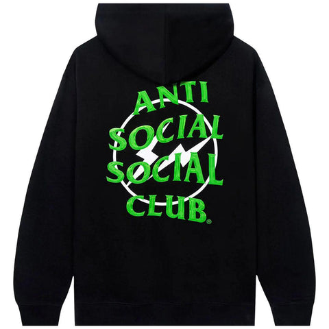 ANTI SOCIAL SOCIAL CLUB X FRAGMENT PRECIOUS PETALS HOODIE BLACK/GREEN