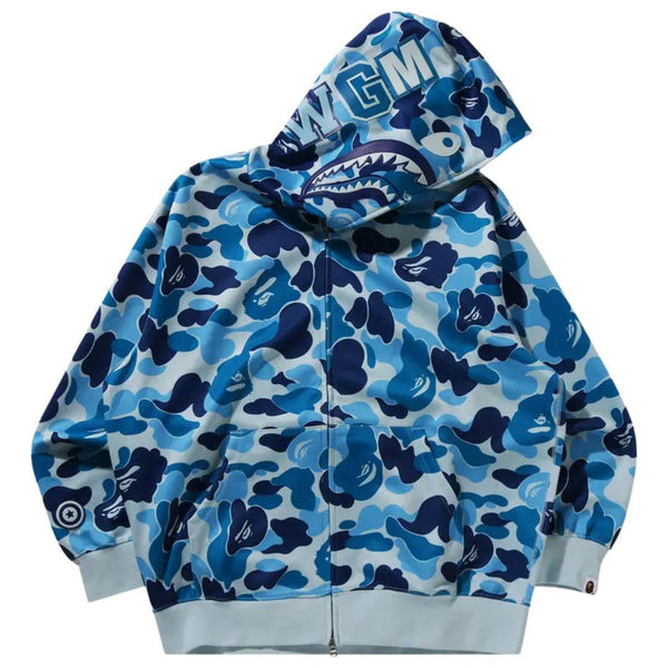 トップス BAPE ABC CAMO SHARK FULL ZIP HOODIE BAPE ABC camo green Shark full zip hoodie A Bathing Ape Size XL | eBay