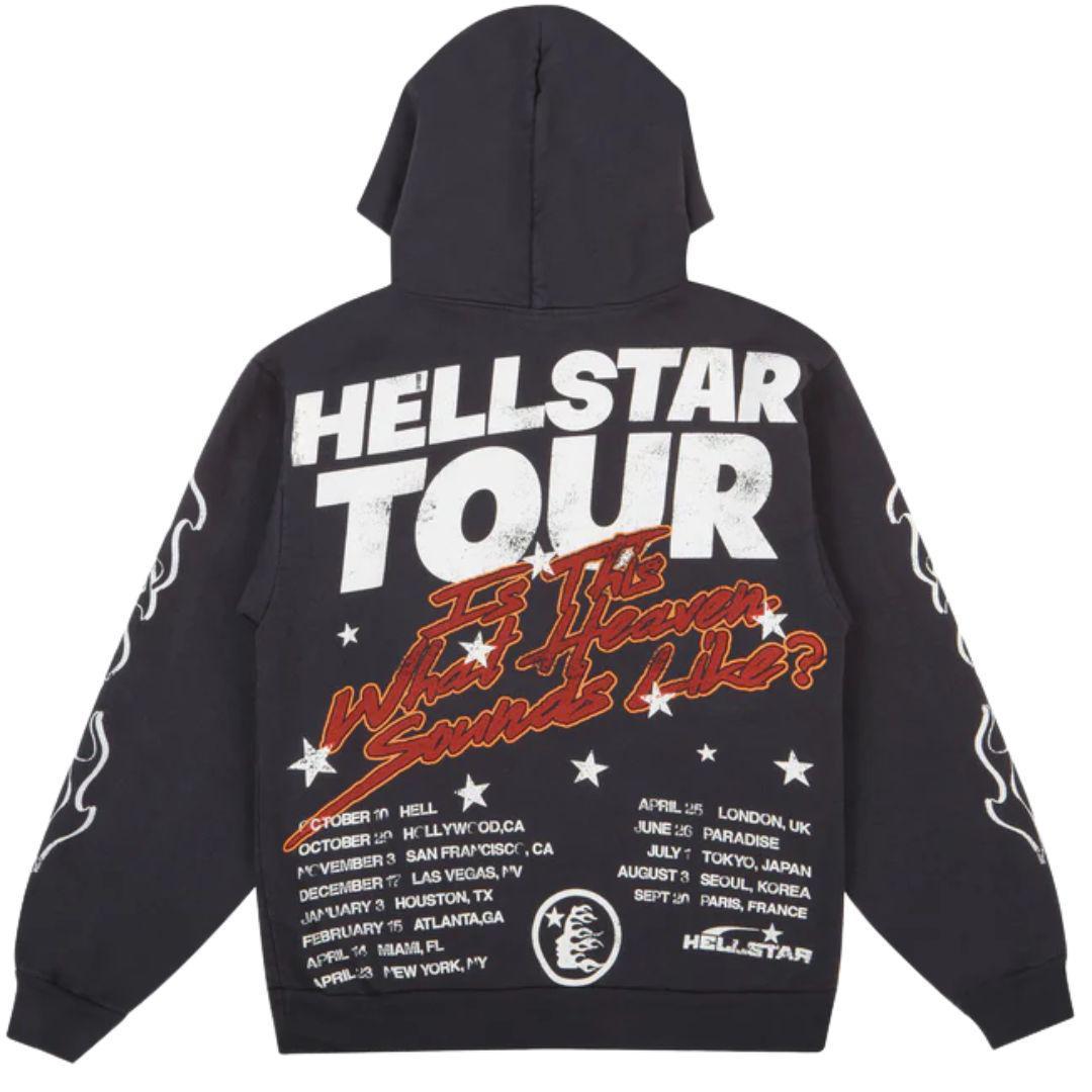 HELLSTAR RECORDS TOUR CAPSULE 9 HOODIE BLACK – ONE OF A KIND