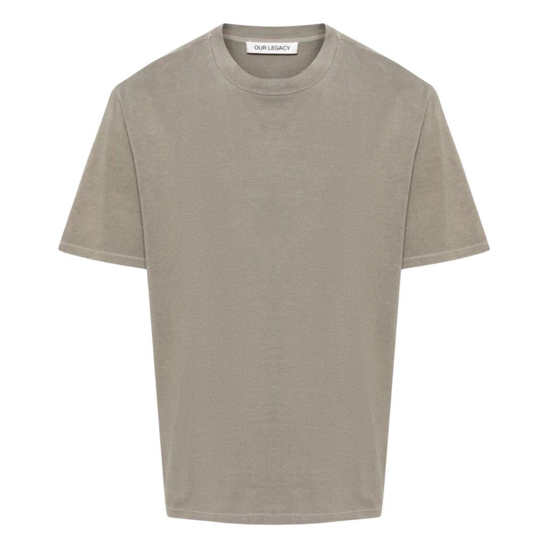 OUR LEGACY JERSEY T-SHIRT WORN GREY