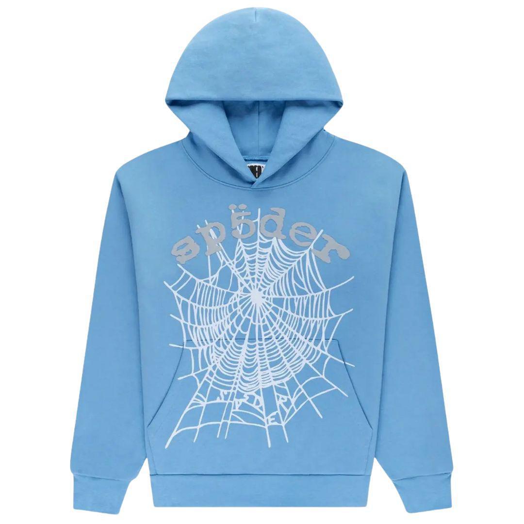 SP5DER OG WEB V2 HOODIE DUSTY BLUE – ONE OF A KIND