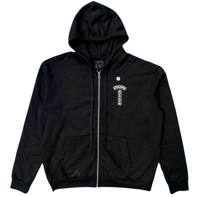 CHROME HEARTS FU LOGO ZIP UP HOODIE BLACK