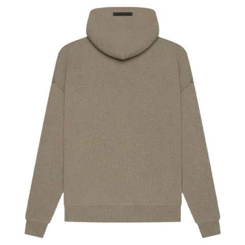 ESSENTIALS FOG KNIT HOODIE TAUPE SS21