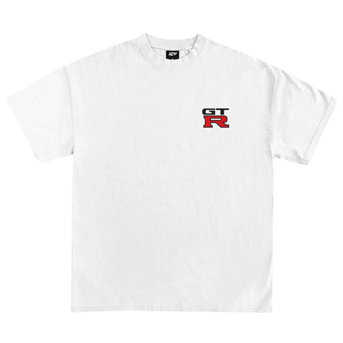 NISSAN SKYLINE GTR JDM GRAPHIC T-SHIRT WHITE