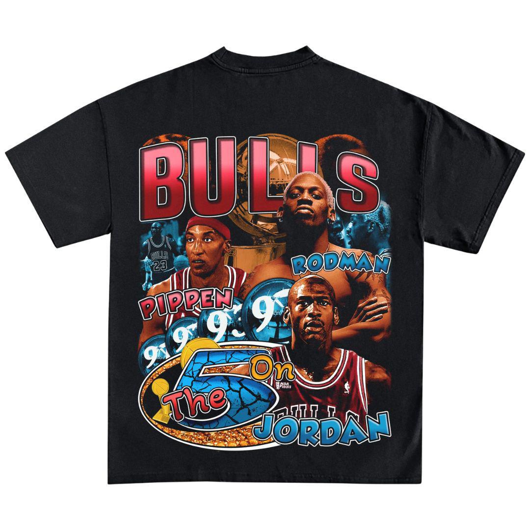 1997 CHICAGO BULLS BIG 3 GRAPHIC T-SHIRT BLACK