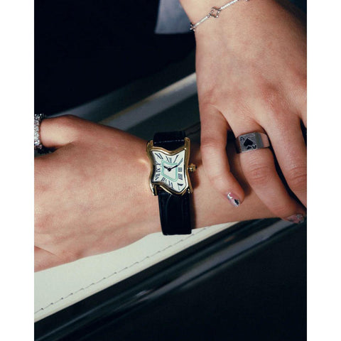 LAPHONT MELTING SQUARE WATCH SMALL FACE GOLD