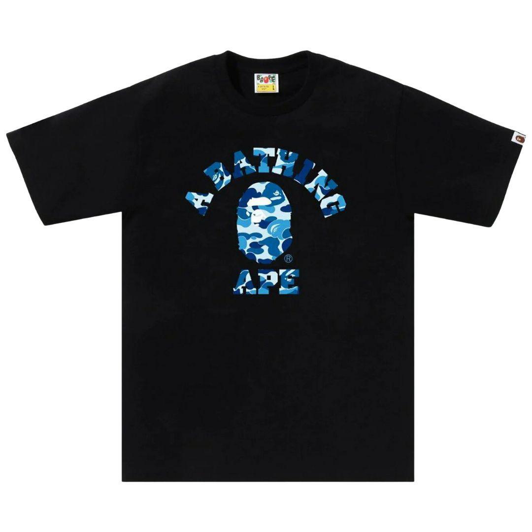 Bape Abc Camo Blue Bape T Shirt Bape Men's Bape Blue Camo Tee