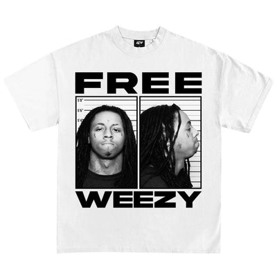 LIL WAYNE FREE WEEZY GRAPHIC T-SHIRT WHITE