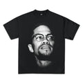 WEARICY CLOTHING MALCOLM X JUMBO GRAPHIC T-SHIRT BLACK