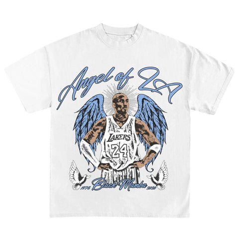 KOBE "ANGEL OF LA" GRAPHIC T-SHIRT WHITE