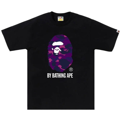 BAPE COLOR CAMO BY BATHING APE T-SHIRT BLACK/PURPLE