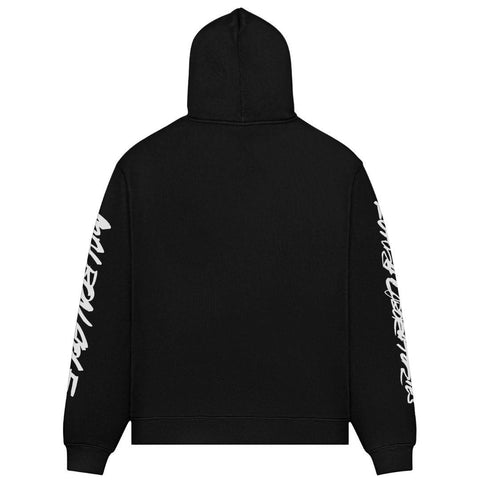 MALBON FUTURA TAG HOODIE BLACK