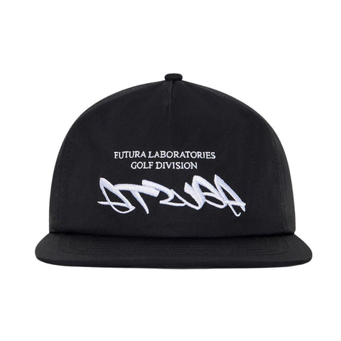 MALBON FUTURA ATSUGA POLY 5 PANEL SNAPBACK BLACK