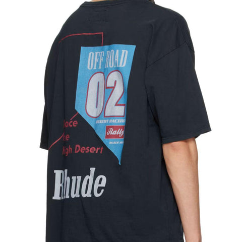 RHUDE 02 T-SHIRT VINTAGE BLACK