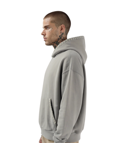 ØUTSIDERS CLOTHING STITCHWORK UNIFORM HOODIE SAGE