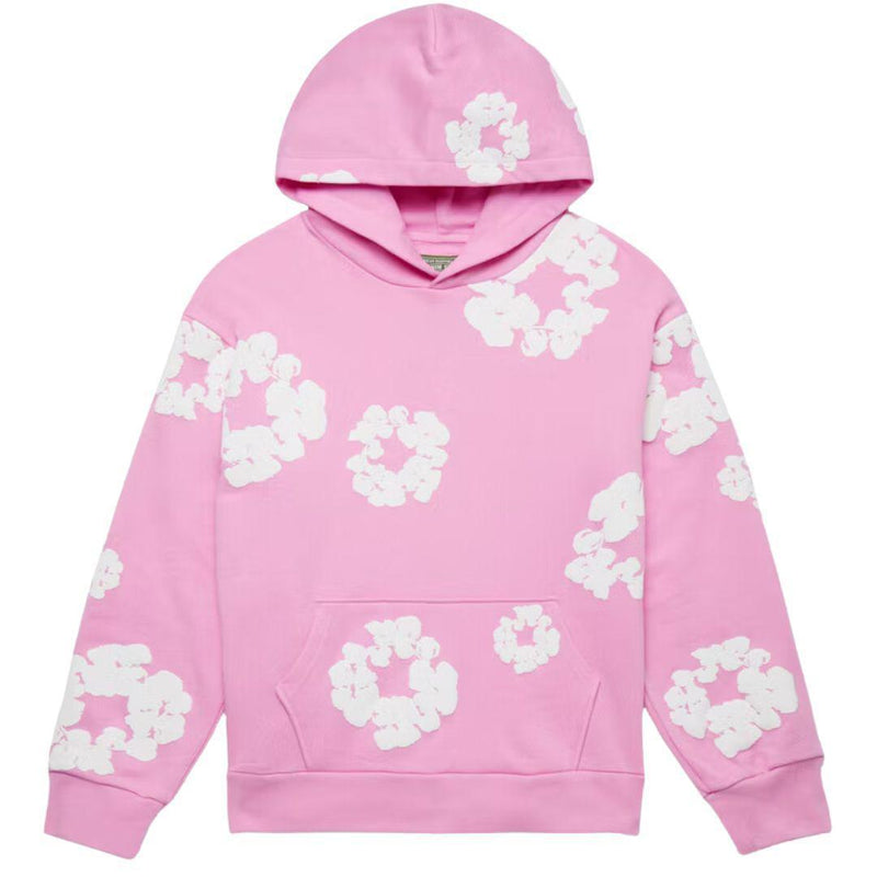 DENIM TEARS CLOTHING DENIM TEARS COTTON WREATH HOODIE PINK