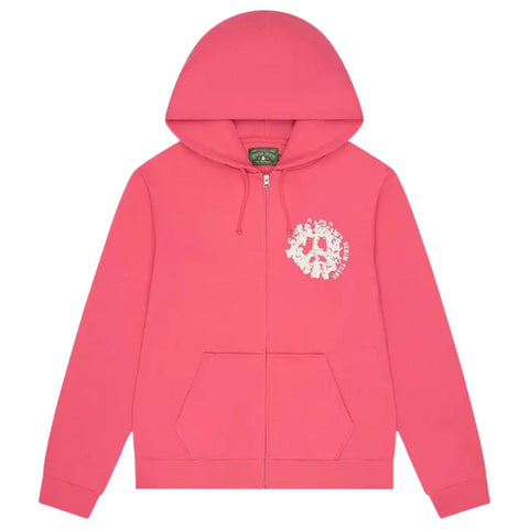 DENIM TEARS CLOTHING DENIM TEARS DENIM UNIVERSITY ZIP HOODIE PINK
