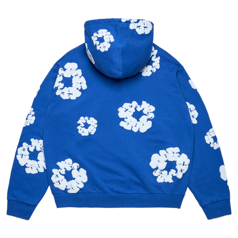 DENIM TEARS CLOTHING DENIM TEARS COTTON WREATH ZIP HOODIE BLUE