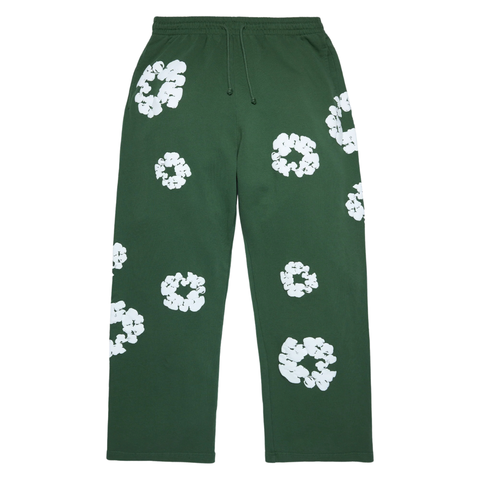 DENIM TEARS CLOTHING DENIM TEARS COTTON WREATH BAGGY SWEATPANTS GREEN
