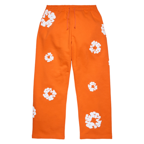 DENIM TEARS CLOTHING DENIM TEARS COTTON WREATH BAGGY SWEATPANTS ORANGE