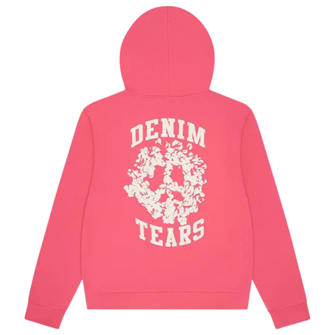 DENIM TEARS CLOTHING DENIM TEARS DENIM UNIVERSITY ZIP HOODIE PINK