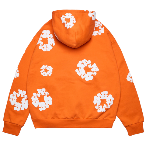 DENIM TEARS CLOTHING DENIM TEARS COTTON WREATH ZIP HOODIE ORANGE