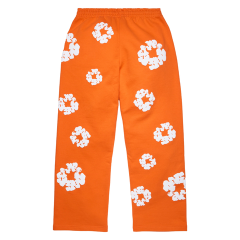 DENIM TEARS CLOTHING DENIM TEARS COTTON WREATH BAGGY SWEATPANTS ORANGE