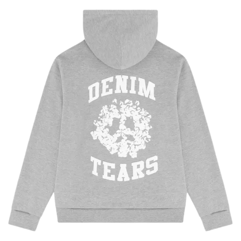 DENIM TEARS CLOTHING DENIM TEARS DENIM UNIVERSITY ZIP HOODIE GREY