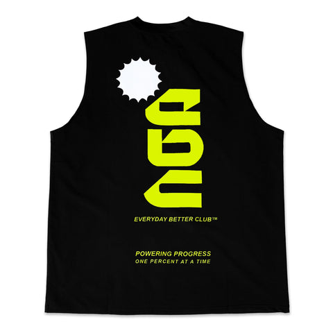 EBC PERFORMANCE TANK BLACK/NEON GREEN