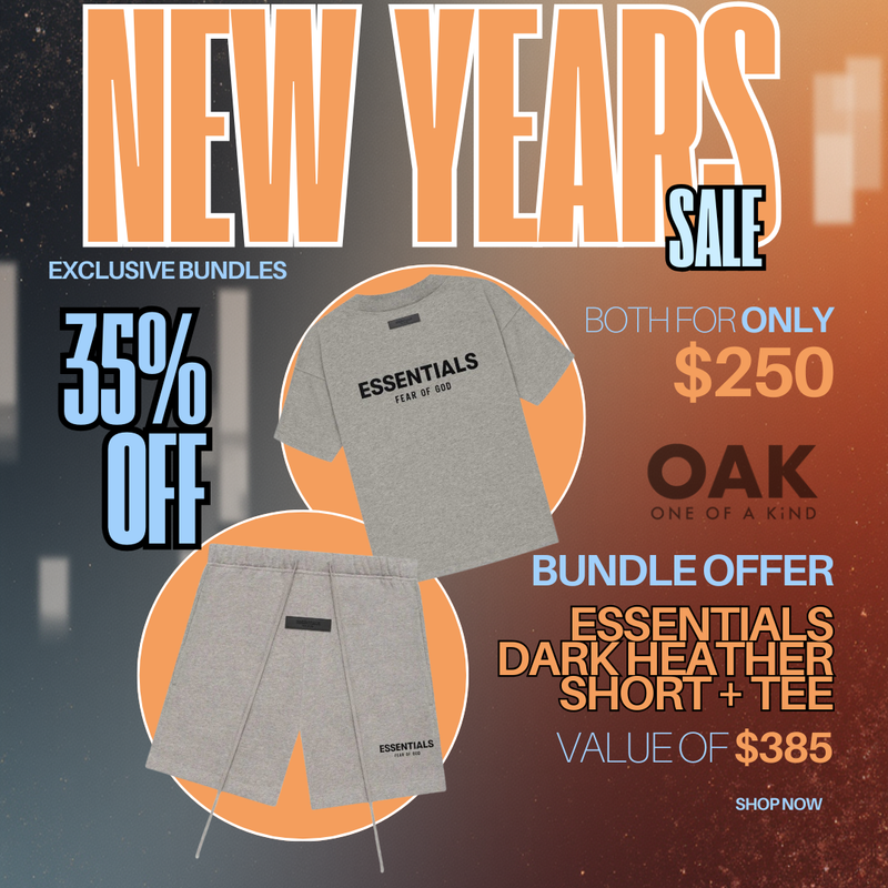 ESSENTIALS CLOTHING ESSENTIALS FOG DARK HEATHER SS22 TEE+SHORTS BUNDLE