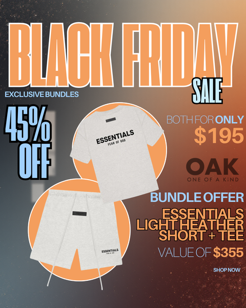 ESSENTIALS CLOTHING ESSENTIALS FOG LIGHT HEATHER SS22 TEE+SHORTS BUNDLE