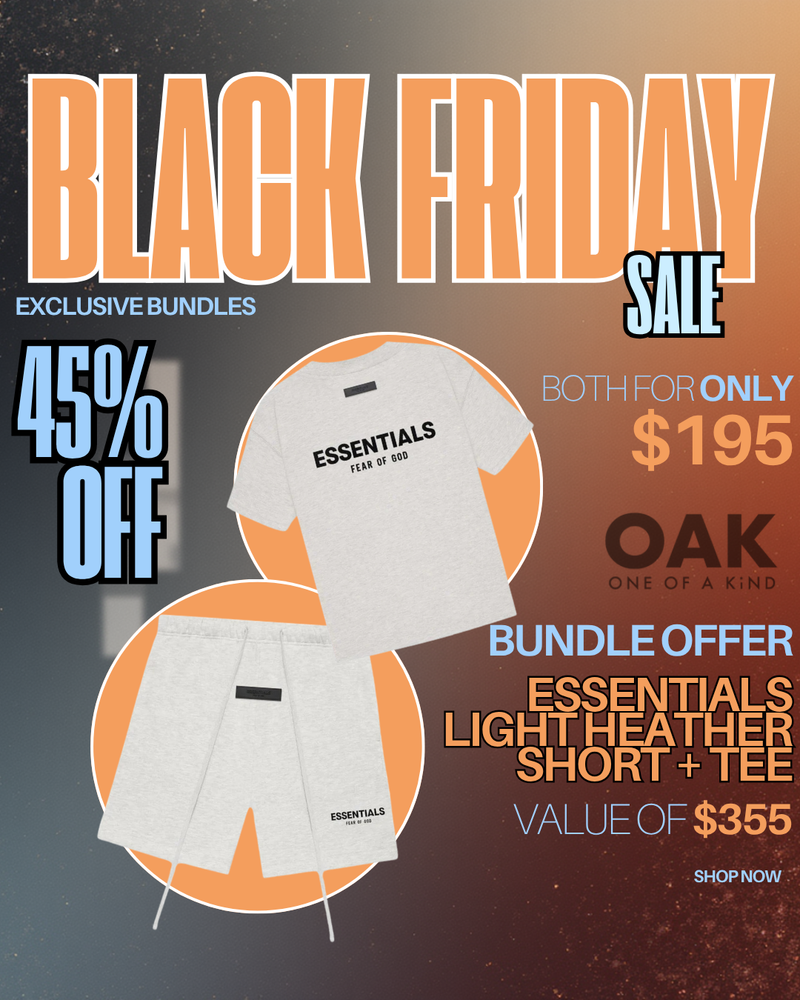 ESSENTIALS CLOTHING ESSENTIALS FOG LIGHT HEATHER SS22 TEE+SHORTS BUNDLE