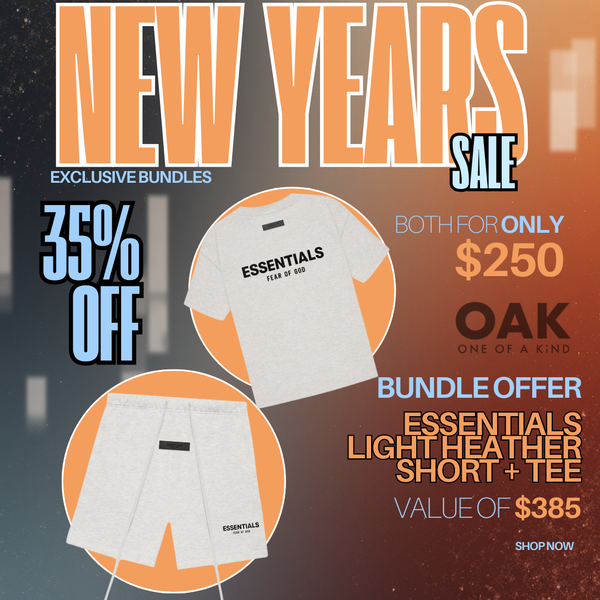 ESSENTIALS CLOTHING ESSENTIALS FOG LIGHT HEATHER SS22 TEE+SHORTS BUNDLE