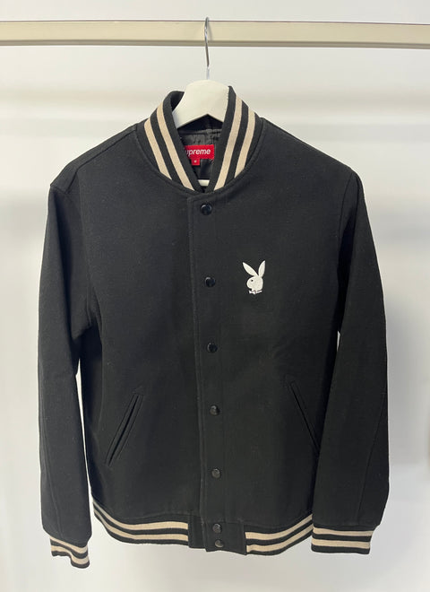 SUPREME CLOTHING SUPREME X PLAYBOY WOOL VARSITY JACKET 8mGgUmulC
