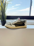 JORDAN SHOES JORDAN 1 LOW OG TRAVIS SCOTT MEDIUM OLIVE (USED)