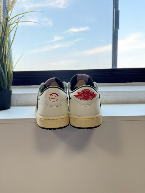JORDAN SHOES JORDAN 1 LOW OG TRAVIS SCOTT MEDIUM OLIVE (USED)