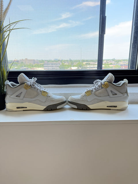 ONE OF A KIND JORDAN 4 RETRO SE CRAFT PHOTON DUST (USED)