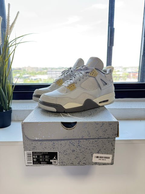ONE OF A KIND JORDAN 4 RETRO SE CRAFT PHOTON DUST (USED)