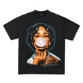 WEARICY CLOTHING RIHANNA GRAPHIC T-SHIRT BLACK