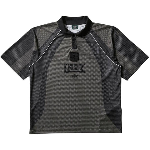 UMBRO 97/98 LAZY POLO T-SHIRT BROWN/BLACK