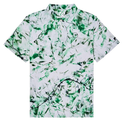 MALBON FUTURA POLY PERFORMANCE POLO WHITE/GREEN CAMO
