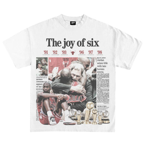 1998 CHICAGO BULLS CHAMPIONS T-SHIRT WHITE