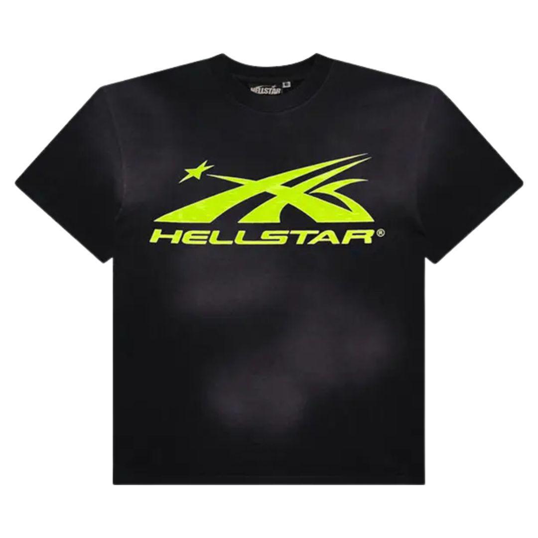 HELLSTAR SPORTS CORE LOGO T-SHIRT BLACK/GREEN