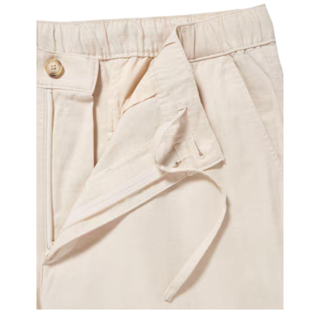 LINEN BLEND RELAXED PANTS NATURAL
